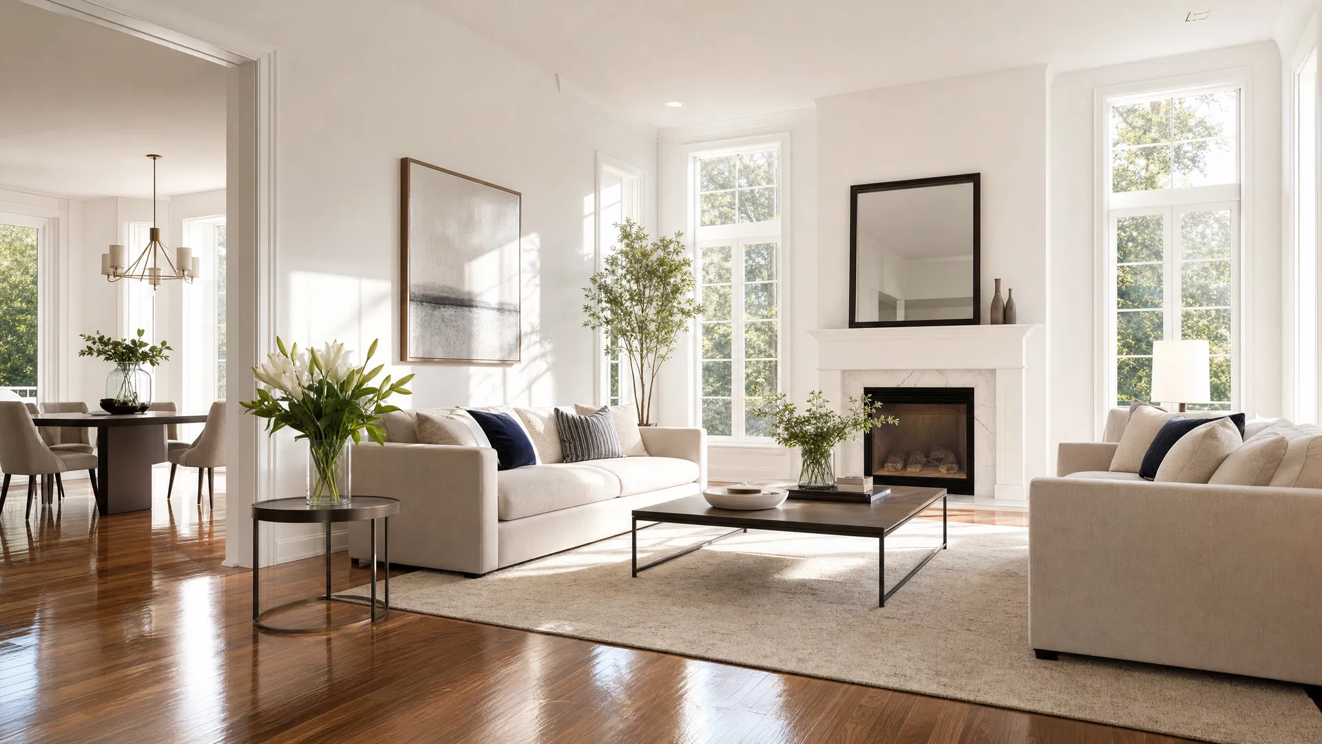 Immaculately cleaned Nantucket home interior