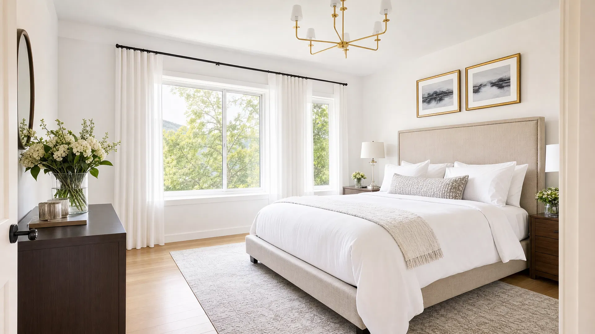 Spotless Airbnb guest bedroom